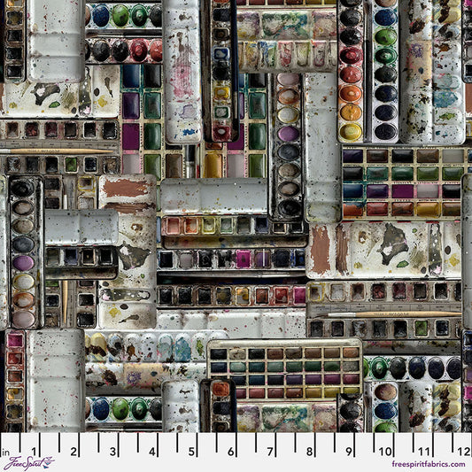 Tim Holtz - Palette Multi - Watercolors Stoff Free Spirit