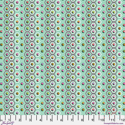Tula Pink - Prince Charming Déjà Vu - Hex Box - Sweet Mint Stoff Free Spirit
