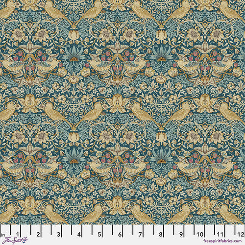 William Morris - Mini Strawberry Thief - Teal