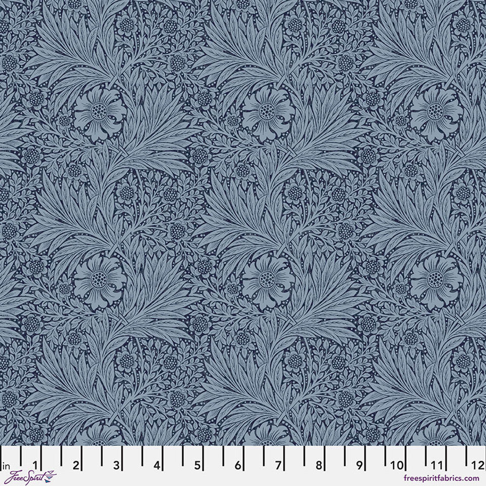 William Morris - Marigold - Navy Stoff Free Spirit