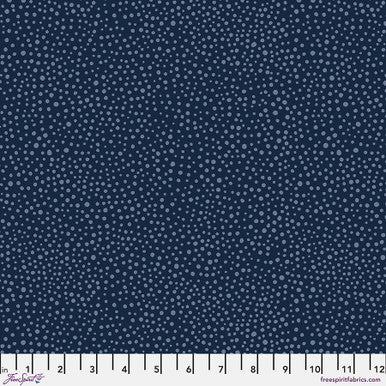William Morris - Seaweed Dot - Navy Stoff Free Spirit