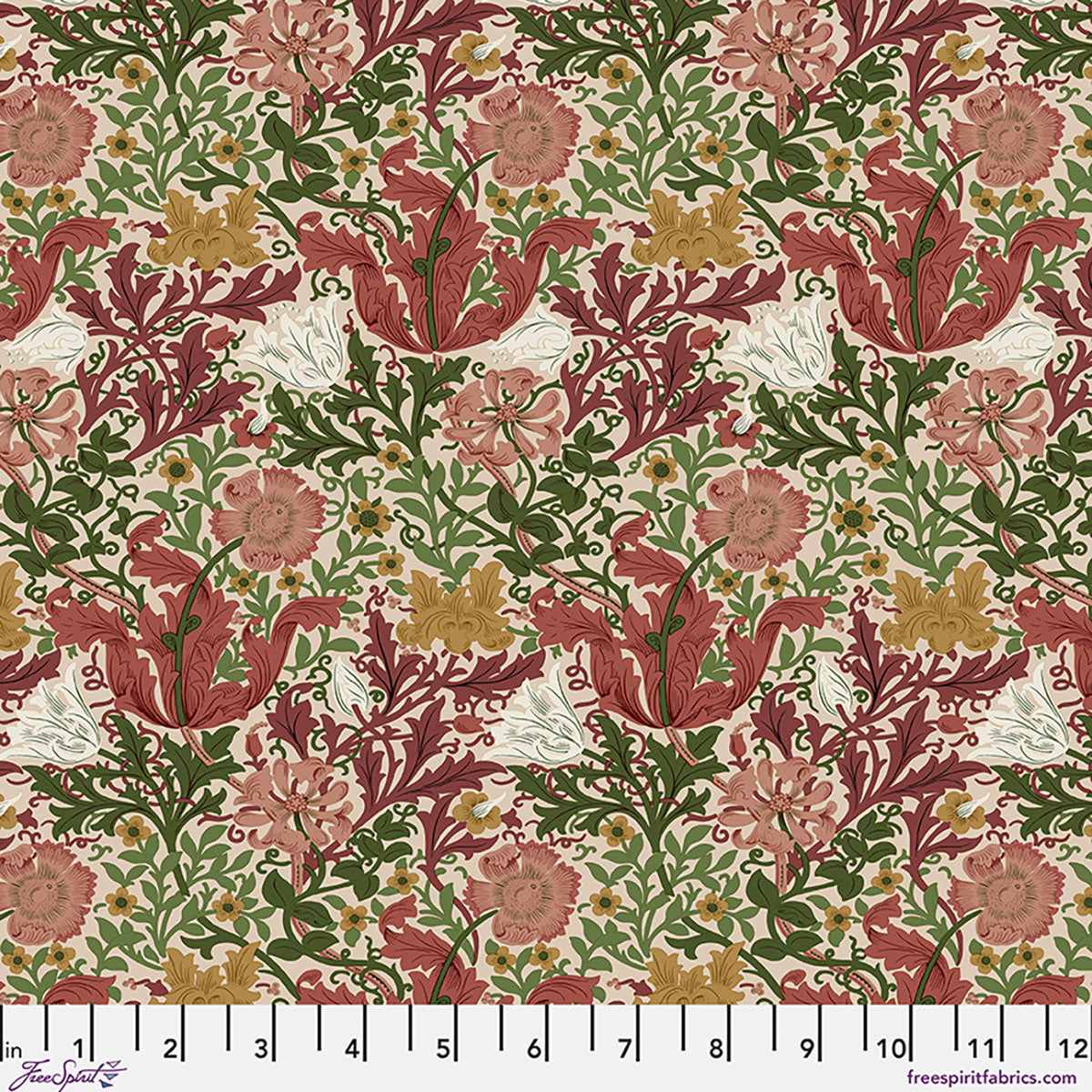William Morris - Compton - Rose - Suffolk Holiday Collection Stoff Free Spirit