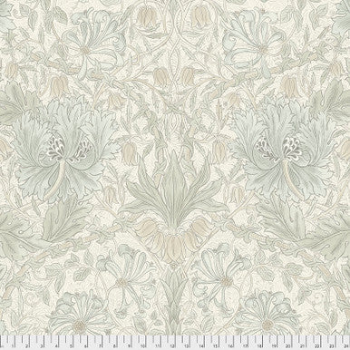 Reststück 0,9 m - William Morris - Pure Honeysuckle and Tulip - Ivory