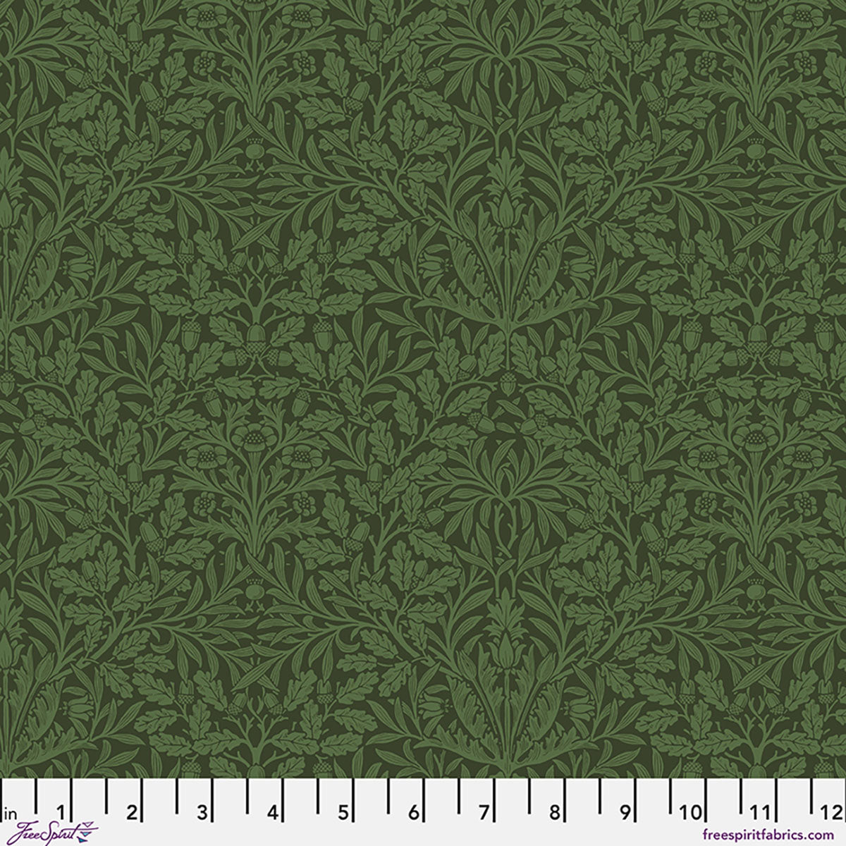 William Morris - Pure Acorn - Olive - Suffolk Holiday Collection Stoff Free Spirit