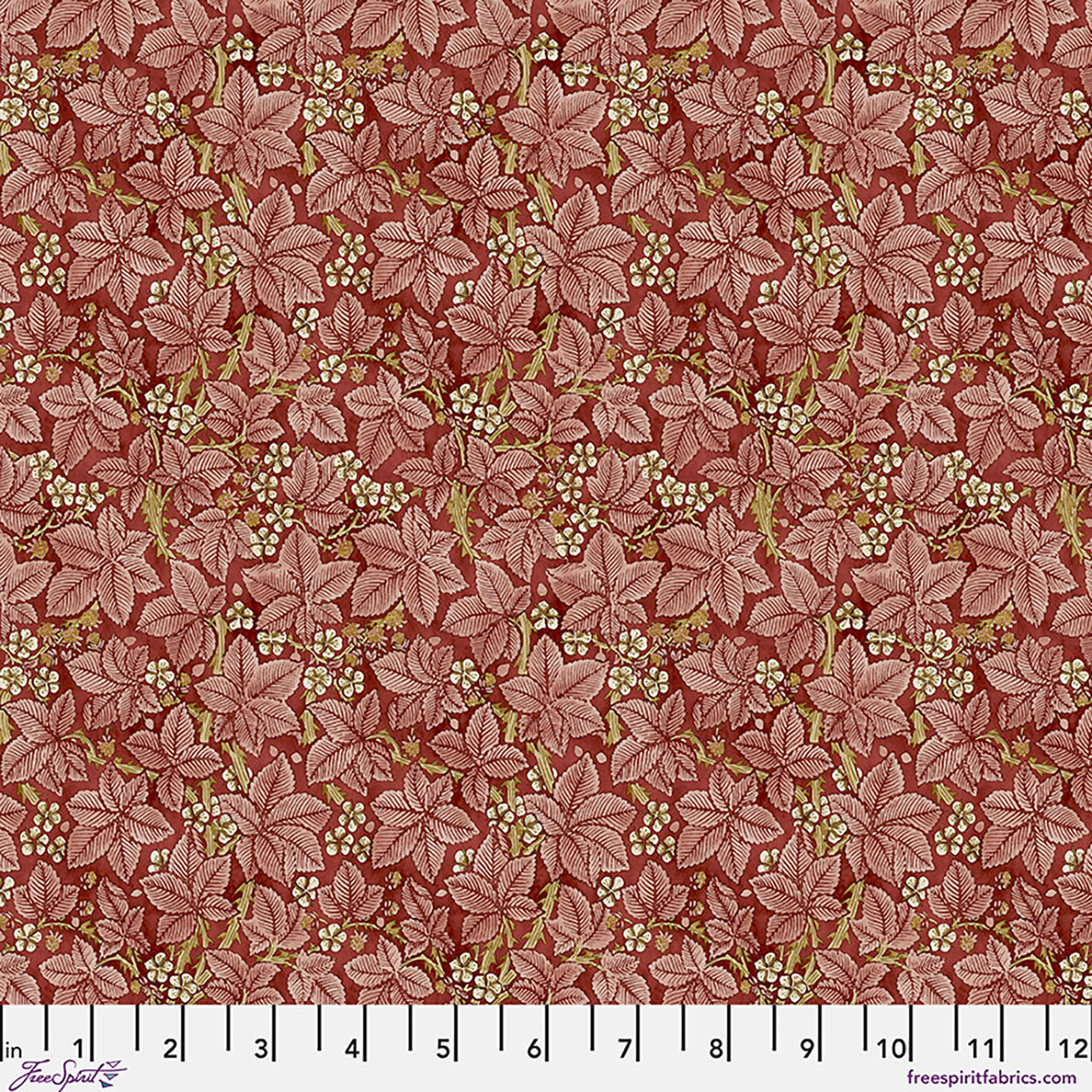 William Morris - Bramble - Scarlett - Suffolk Holiday Collection Stoff Free Spirit