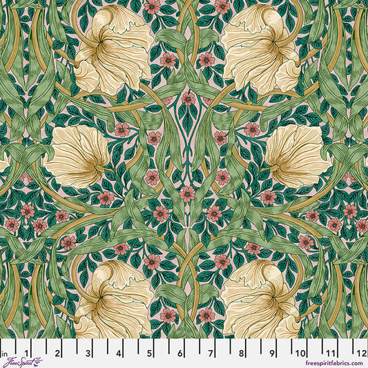 William Morris - SM Pimpernel - Citrus Sage - Lodden Stoff Free Spirit