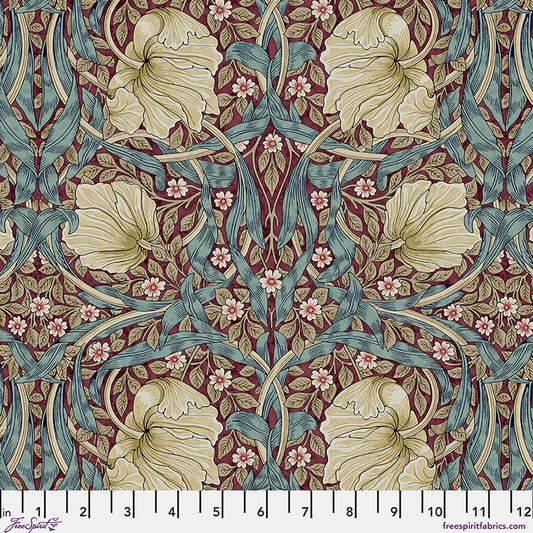 William Morris - SM Pimpernel - Teal Berry - Lodden Stoff Free Spirit