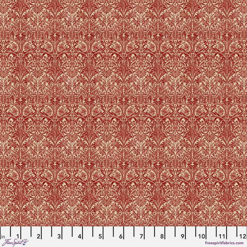 William Morris - Mini Red Bluebell Stoff Free Spirit
