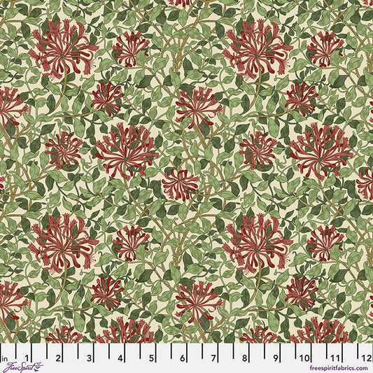 William Morris - SM Honeysuckle - Madder Leaf - Suffolk Holiday Collection
