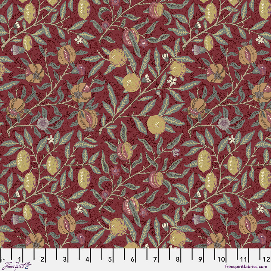 William Morris - MED Fruit - Berry - The Oxford Holiday Collection Stoff Free Spirit