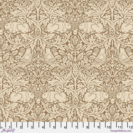 William Morris - MED Brer Rabbit - Gold - The Oxford Holiday Collection Stoff Free Spirit