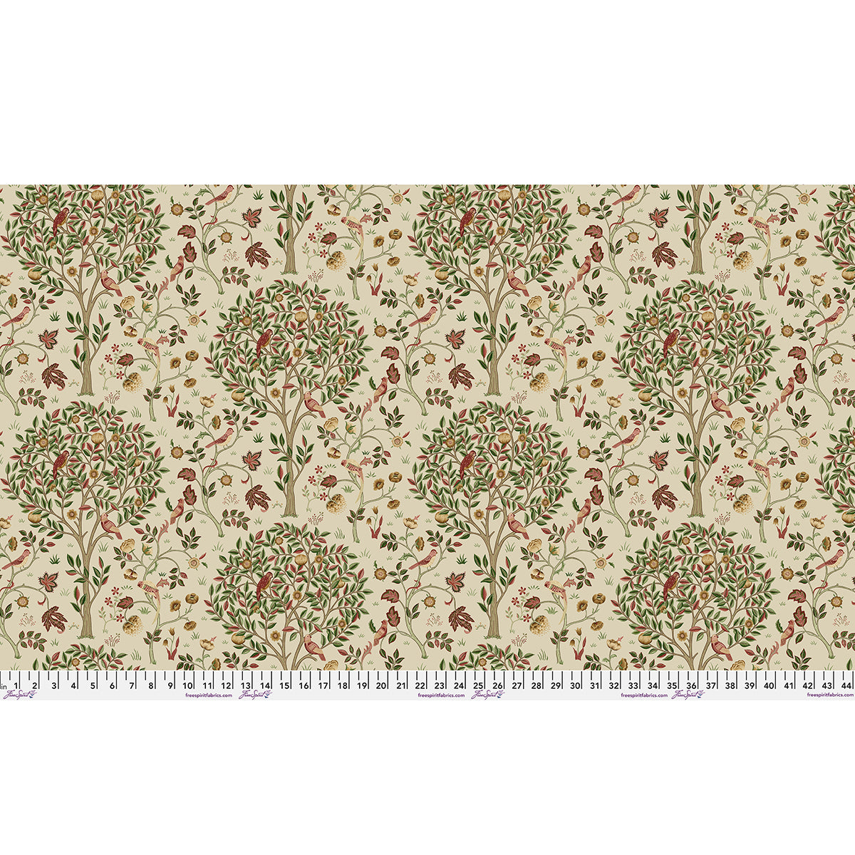 William Morris - Kelmscott Tree - Barbed Berry - Suffolk Holiday Collection Stoff Free Spirit
