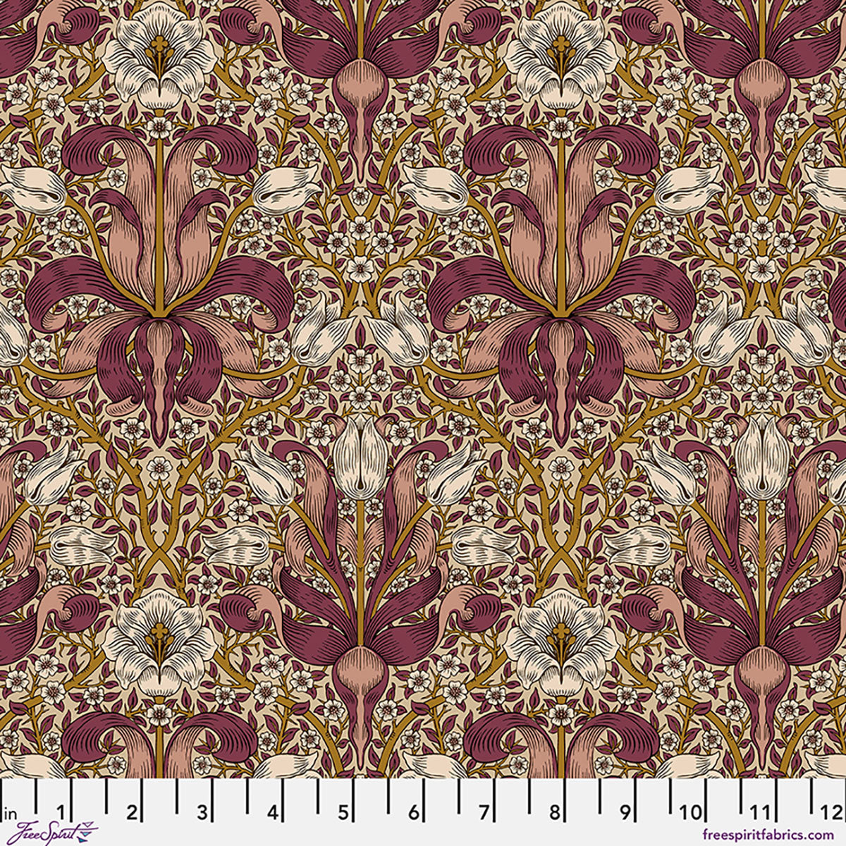 William Morris - Spring Thicket - Barbed Berry - Lodden Stoff Free Spirit