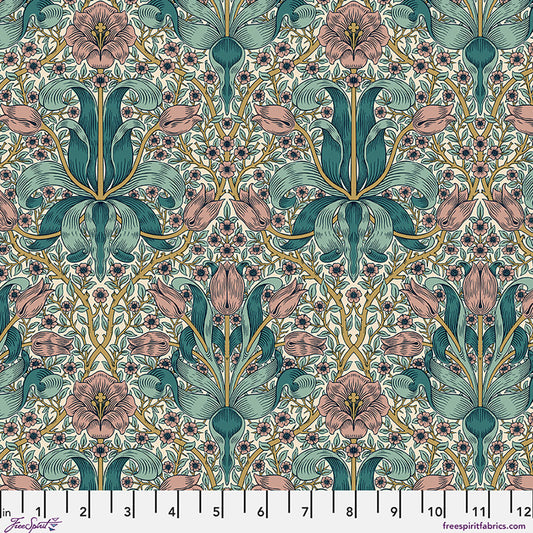 William Morris - Spring Thicket - Teal - Lodden Stoff Free Spirit