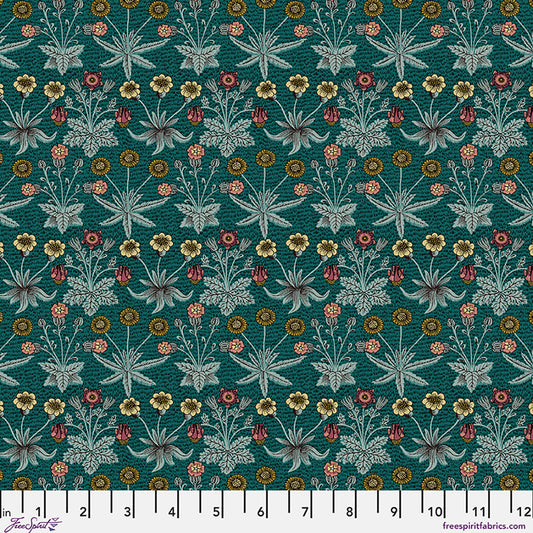 William Morris - Daisy Fields - Teal - Lodden Stoff Free Spirit
