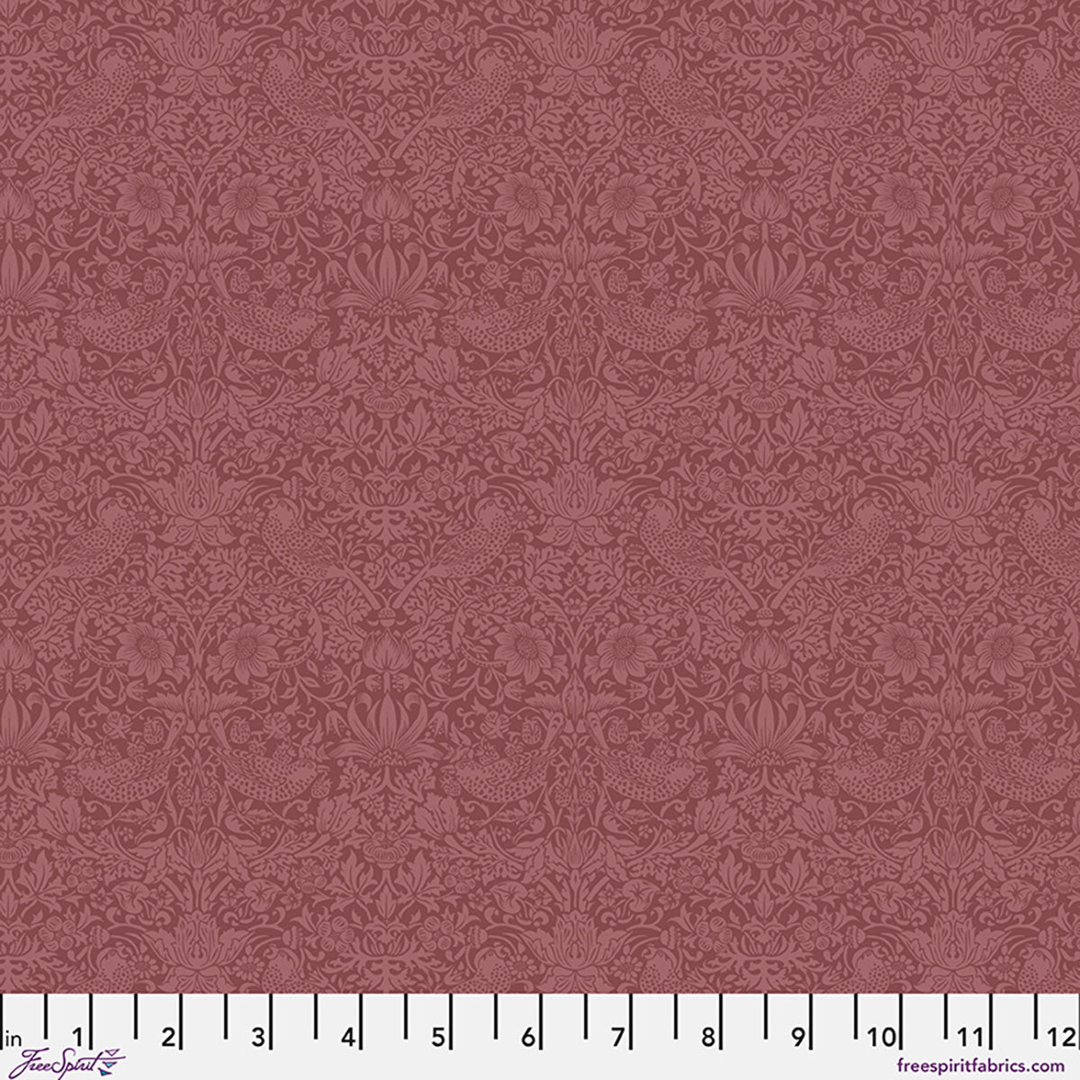 William Morris - Tonal Strawberry Thief - Wardlewine - The Trellis Palette Stoff Free Spirit