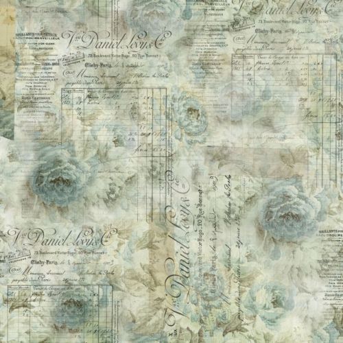 Eclectic Elements by Tim Holtz Receipt Rückseitenstoff Stoff FreeSpirit