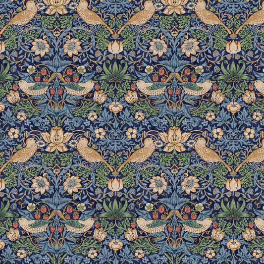 Rückseitenstoff William Morris „Strawberry Thief“