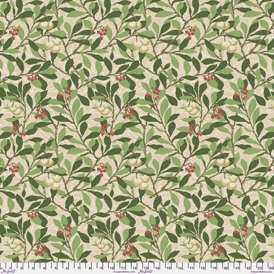 Rückseitenstoff - William Morris - Large Arbutus - Bay - Suffolk Holiday Collection