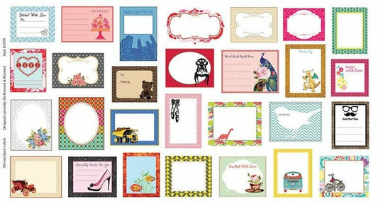 Quilt Labels by Milvale Design Studio - Kennard & Kennard Stoff Moda Fabrics