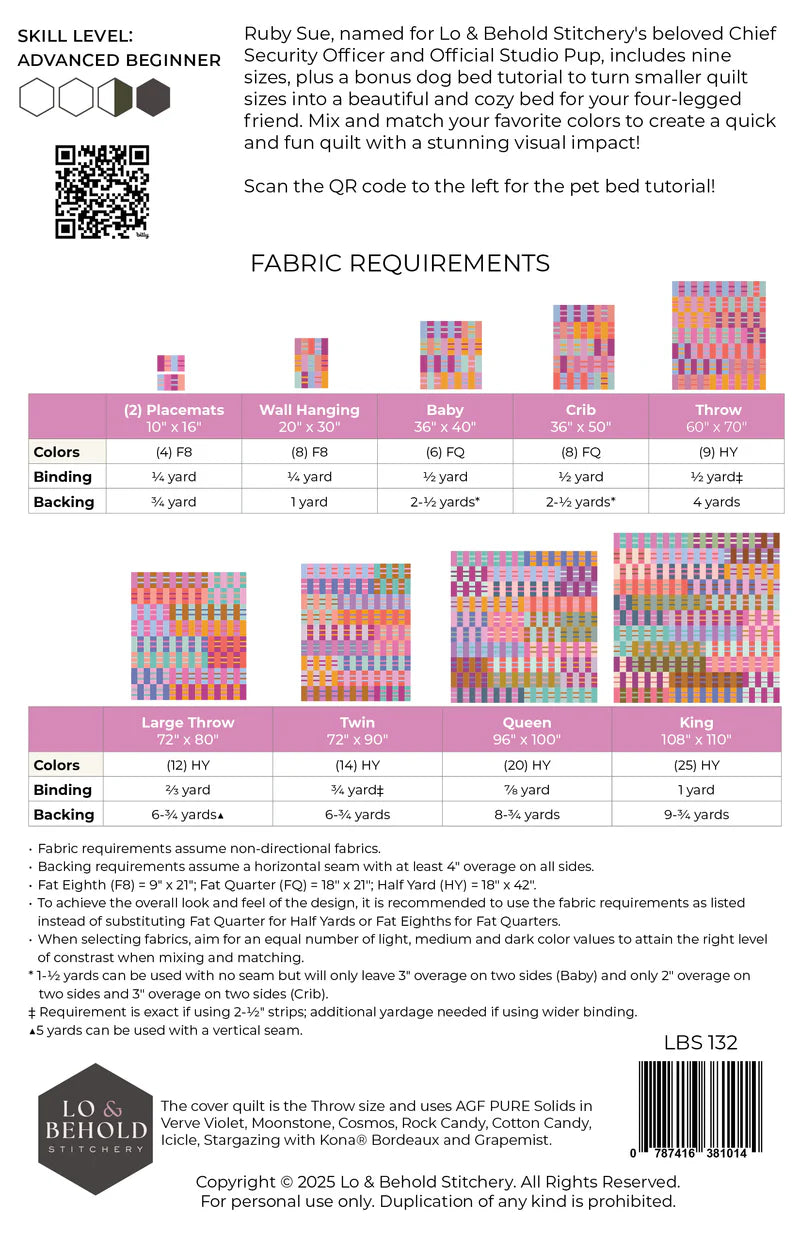 Anleitung "Ruby Sue Quilt" (englisch) Lo and Behold Brittany Lloyd