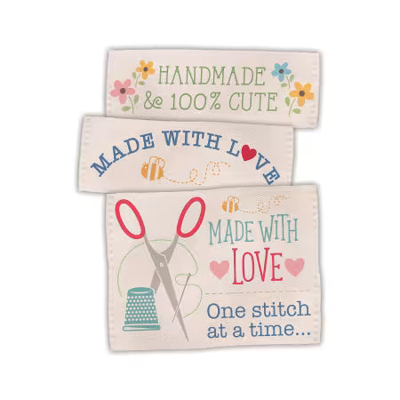 Lori Holt - Made With Love - Woven Labels Riley Blake