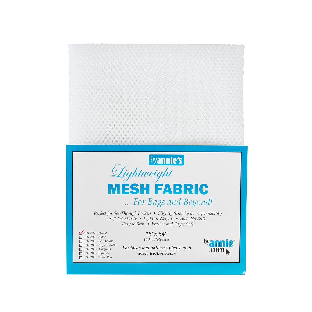 Netzstoff by Annie's - Lightweight Mesh Fabric - weiß - Packung 18" x 54" Gewebe byAnnie