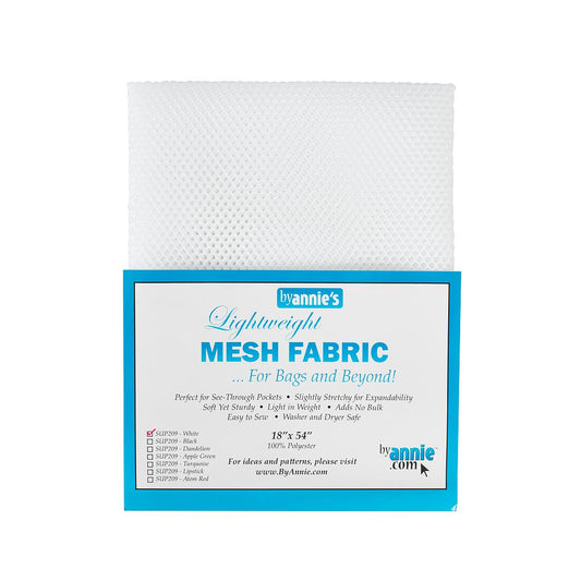 Netzstoff by Annie's - Lightweight Mesh Fabric - weiß - Packung 18" x 54" Gewebe byAnnie