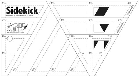 Sidekick Speziallineal für Diamanten & Dreiecke - Jaybird Quilts Jaybird Quilts
