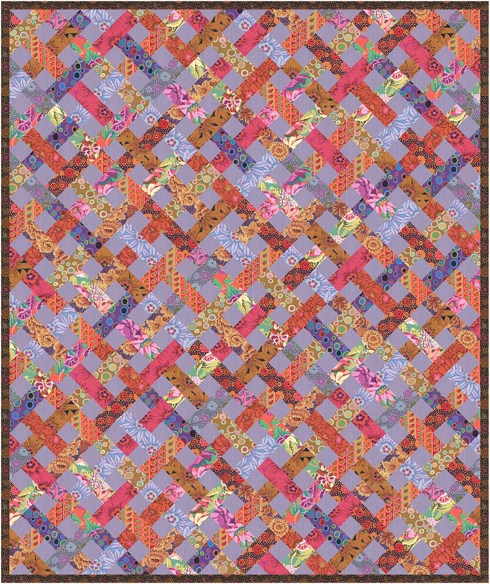 Quiltkit "The Charlotte Quilt" mit Kaffe Fassett-Stoffen "From the Archives"- Twin-Size