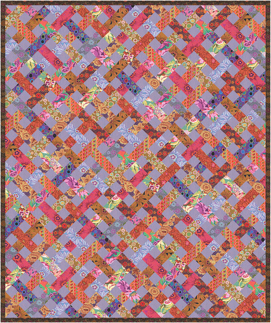 Quiltkit "The Charlotte Quilt" mit Kaffe Fassett-Stoffen "From the Archives"- Twin-Size