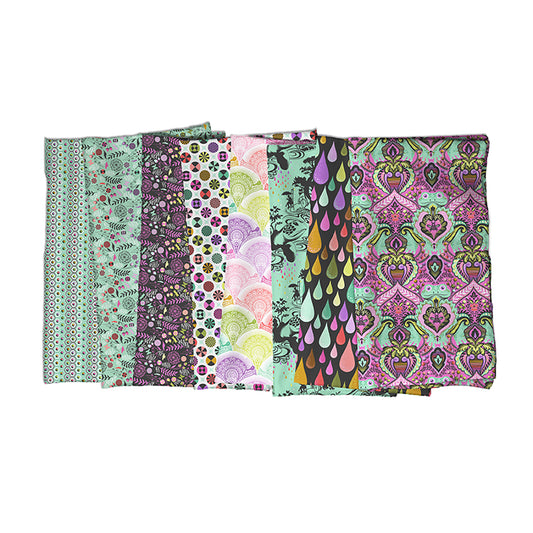 Tula Pink - Prince Charming Déjà Vu - Turtle Bay - Sweet Mint Stoff Free Spirit
