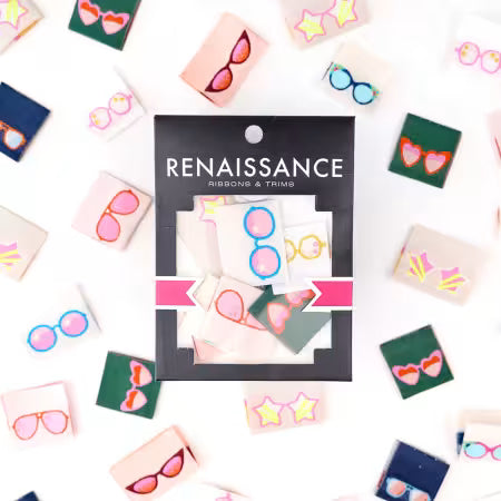Sunnies Woven - Webetiketten - Renaissance Ribbons Woven Labels Pack Renaissance Ribbons
