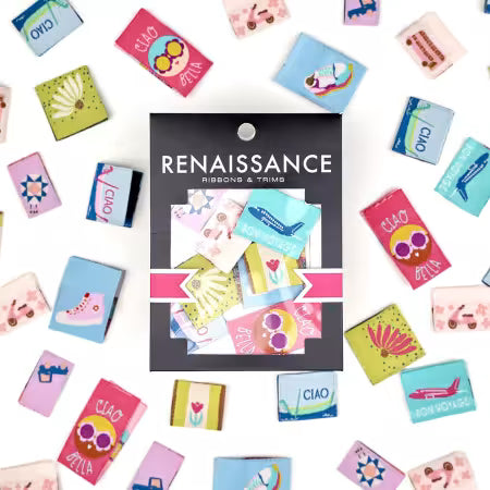 Genesis of a Journey - Webetiketten - Renaissance Ribbons Woven Labels Pack Renaissance Ribbons