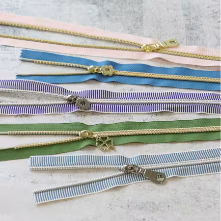 Zipper Bundle - Spring - 5 x 1 yard + Zipper Sallie Tomato