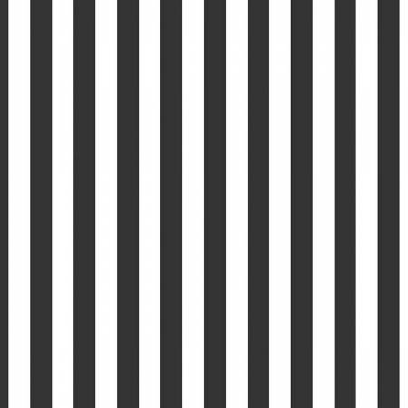 Streifen Stripe 1/2 inch Black - Schwarz Riley Blake