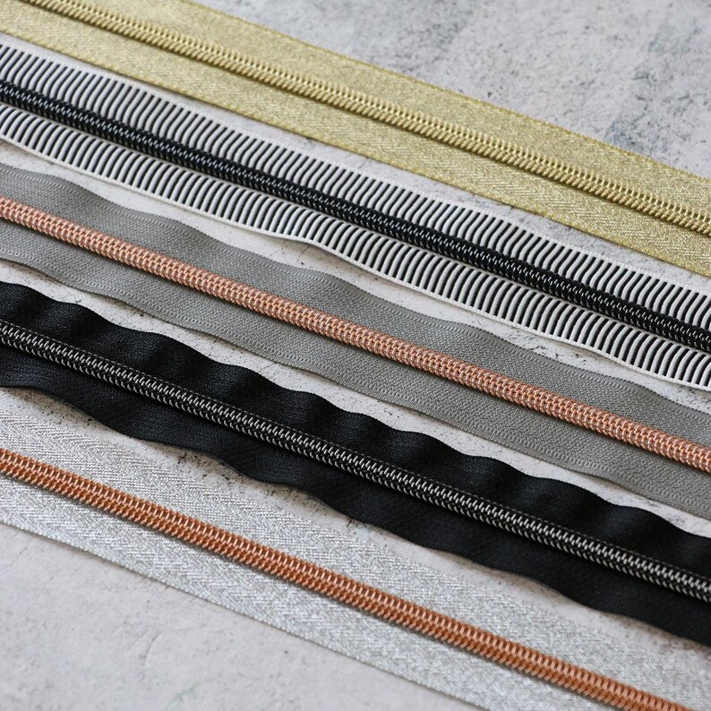 Zipper Bundle - Cosmos - 5 x 1 yard + Zipper Sallie Tomato