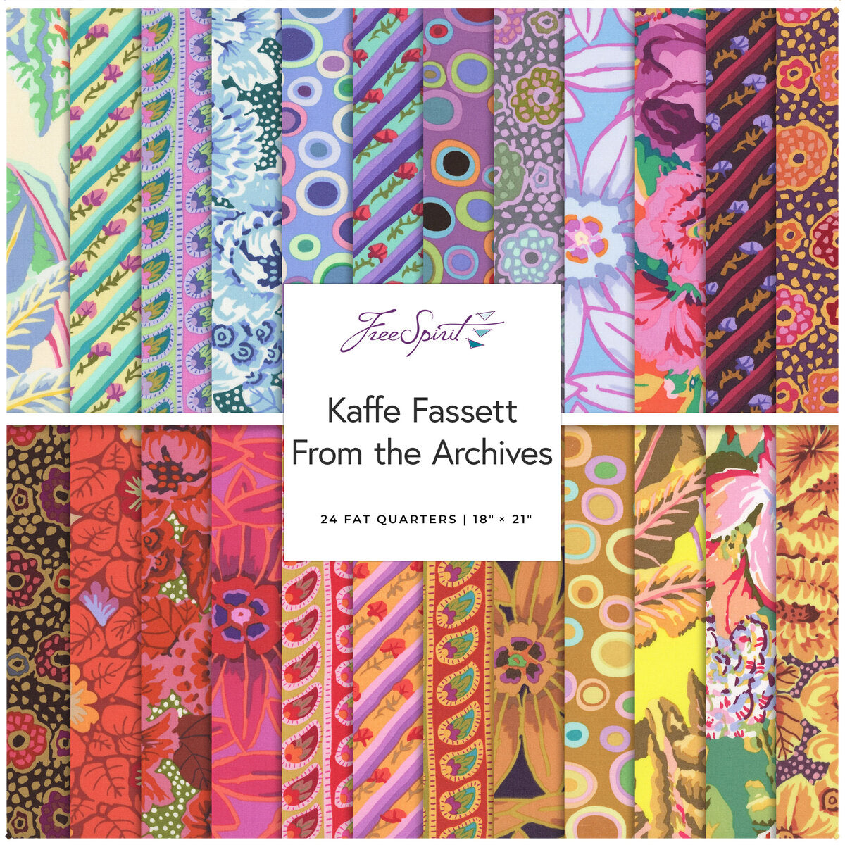Quiltkit "The Charlotte Quilt" mit Kaffe Fassett-Stoffen "From the Archives"- Twin-Size