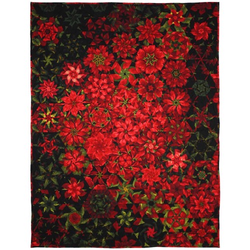 Scarlett Poinsettia Black Stoff Michael Miller Fabrics