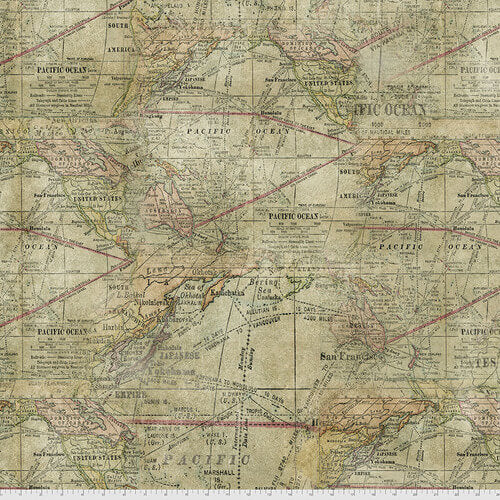 Eclectic Elements by Tim Holtz Expedition Rückseitenstoff Stoff FreeSpirit